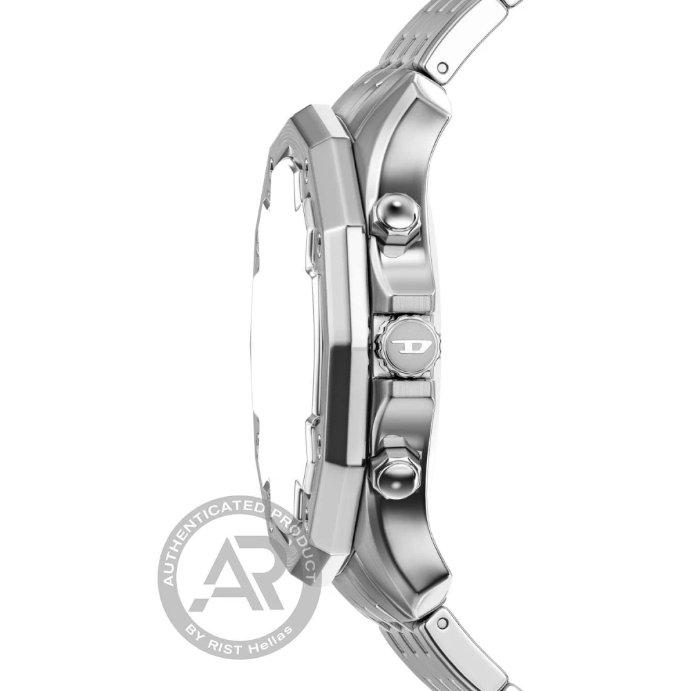 DIESEL Stinger Χρονογράφος με Μπρασελέ από Ανοξείδωτο Ατσάλι σε Ασημί Τόνο DZ4706