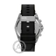 DIESEL Stinger Χρονογράφος με Μαύρη κάσα και Μαύρο Δερμάτινο Λουράκι DZ4710