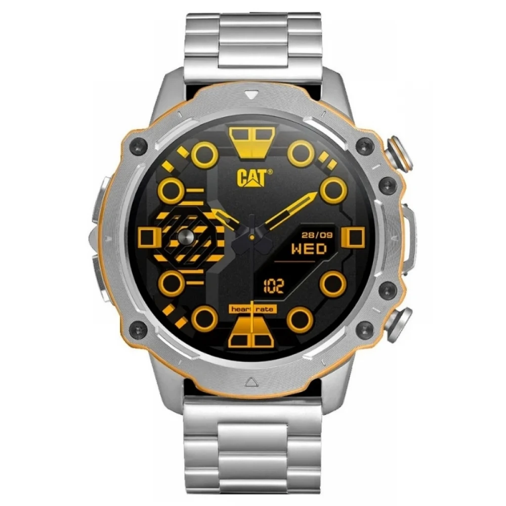 CATERPILLAR Smartwatch με Ασημί Μπρασελέ από Ανοξείδωτο Ατσάλι E114011100
