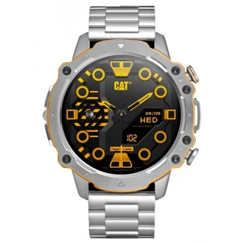 CATERPILLAR Smartwatch με Ασημί Μπρασελέ από Ανοξείδωτο Ατσάλι E114011100