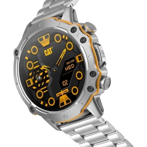 CATERPILLAR Smartwatch με Ασημί Μπρασελέ από Ανοξείδωτο Ατσάλι E114011100