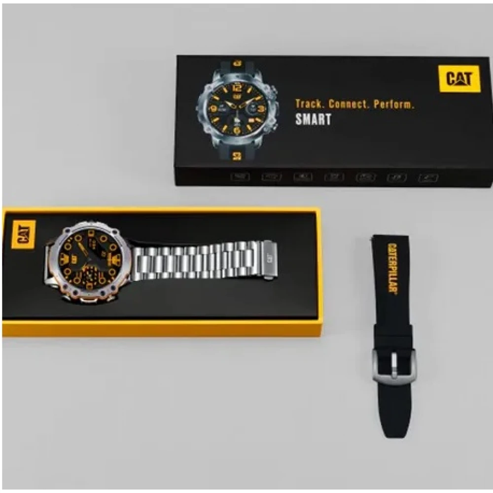 CATERPILLAR Smartwatch με Ασημί Μπρασελέ από Ανοξείδωτο Ατσάλι E114011100