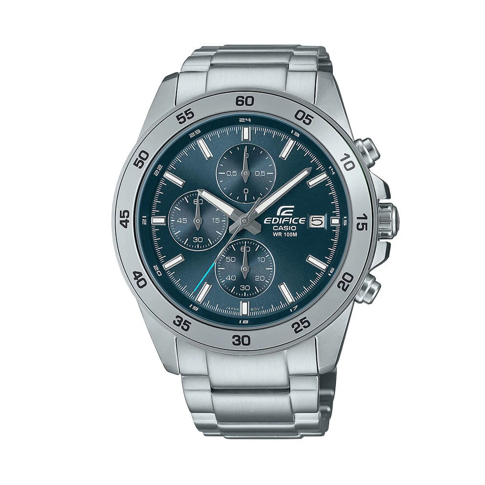 CASIO Edifice Ρολόι χειρός με μπρασελέ από ανοξείδωτο ατσάλι EFR-526D-2AVUEF