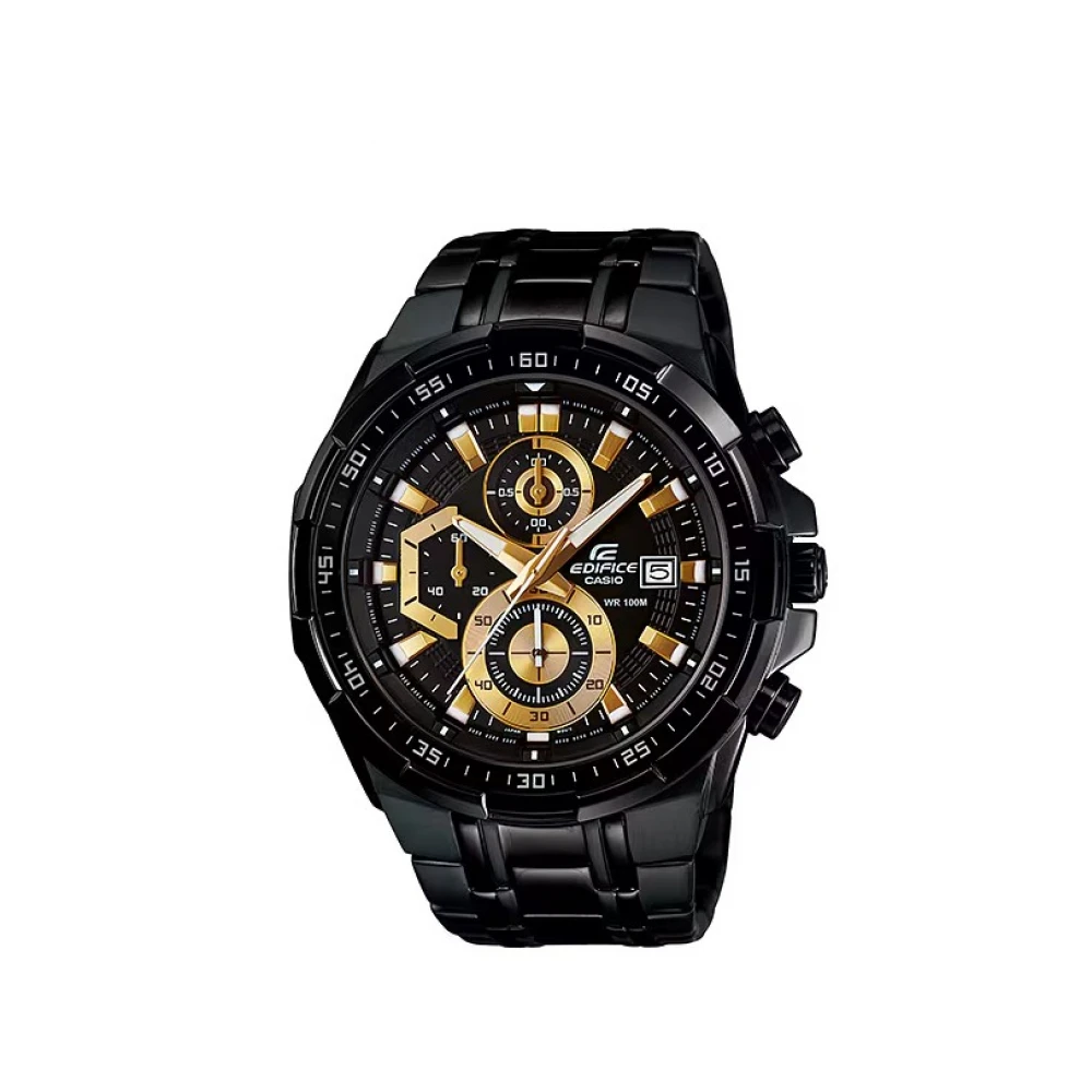 CASIO Edifice  Μαύρο Ρολόι χειρός με μπρασελέ από ανοξείδωτο ατσάλι EFR-539BK-1AV