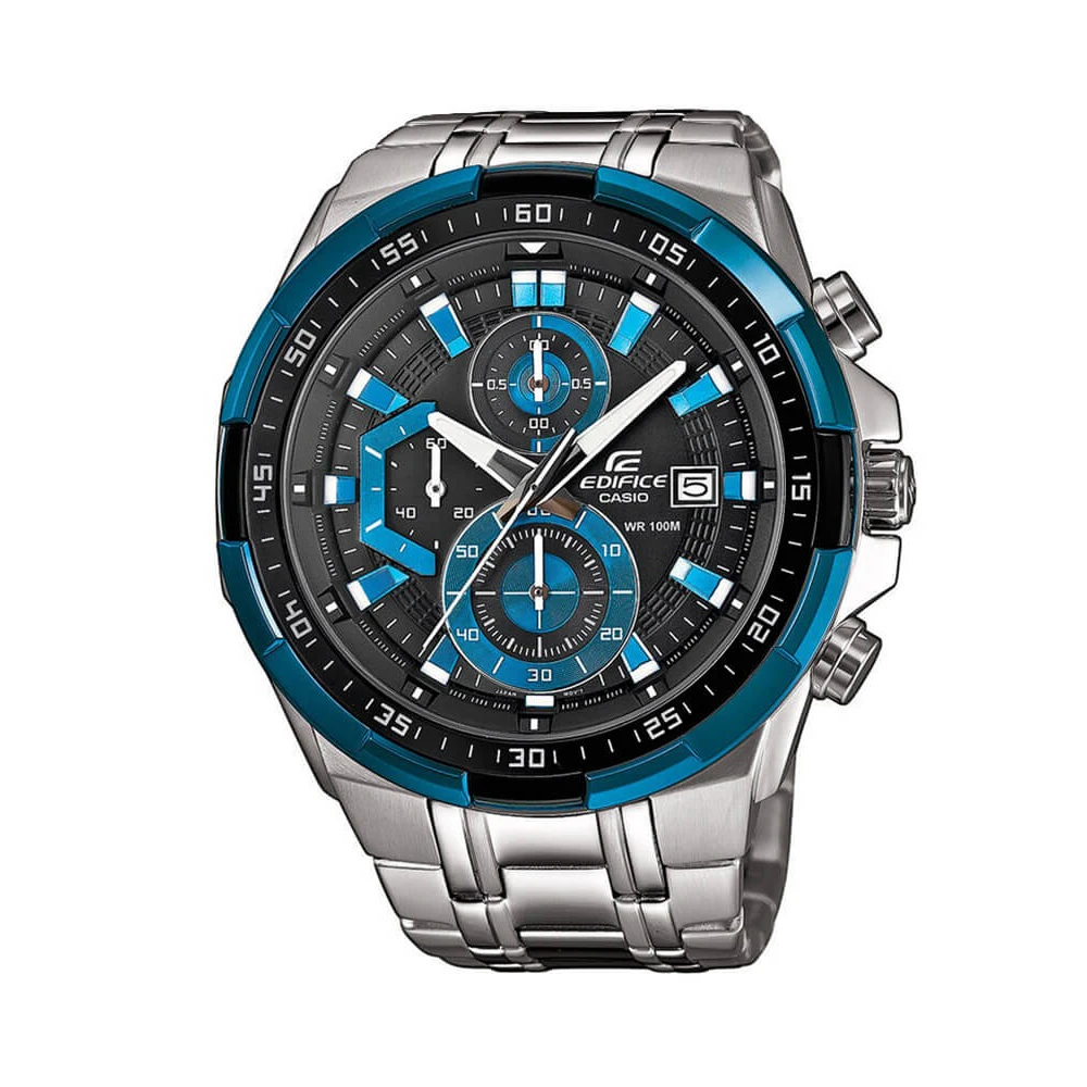 CASIO Edifice Ρολόι χειρός με μπρασελέ από ανοξείδωτο ατσάλι EFR-539D-1A2VUEF
