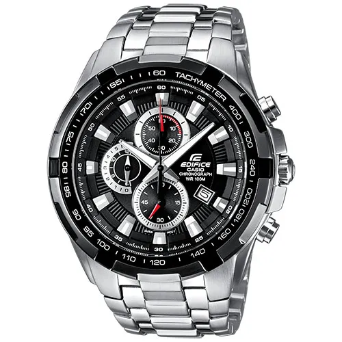 CASIO Edifice με Μπρασελέ από Ανοξείδωτο Ατσάλι σε Ασημί τόνο EF-539D-1AVEF