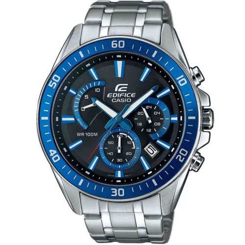 CASIO Edifice Χρονογράφος με Μπρασελέ από Ανοξείδωτο Ατσάλι EFR-552D-1A2VUEF