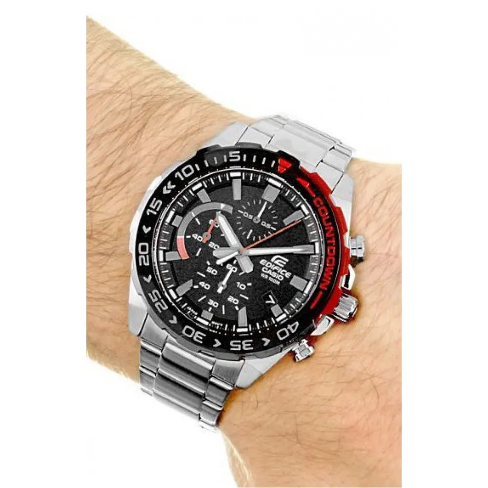 CASIO Edifice Chronograph Silver Stainless Steel Bracelet EFR-566DB-1AVUEF CASIO Edifice Chronograph Silver Stainless Steel Bracelet EFR-566DB-1AVUEF