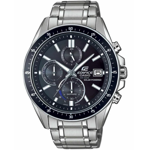 CASIO Edifice Solar Χρονογράφος με Μπρασελέ από Ανοξείδωτο Ατσάλι EFS-S510D-1AVUEF