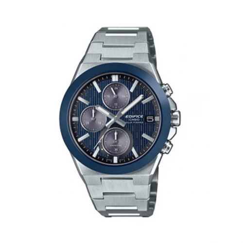 CASIO Edifice Solar Χρονογράφος με μπρασελέ από Ανοξείδωτο Ατσάλι EFS-S650D-2AEF