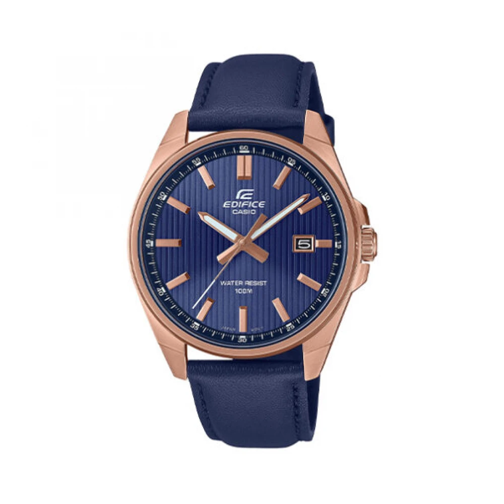CASIO Edifice με Μπλε Δερμάτινο Λουράκι EFV-150CL-2AVUEF