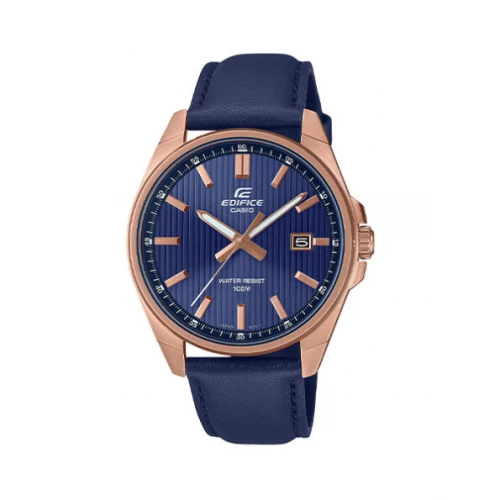 CASIO Edifice με Μπλε Δερμάτινο Λουράκι EFV-150CL-2AVUEF