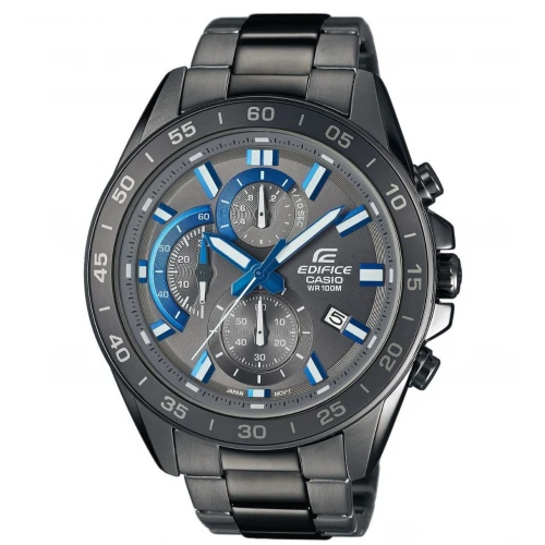 CASIO Edifice με Μπρασελέ από Ανοξείδωτο Ατσάλι σε Ανθρακί Τόνο EFV-550GY-8AVUEF