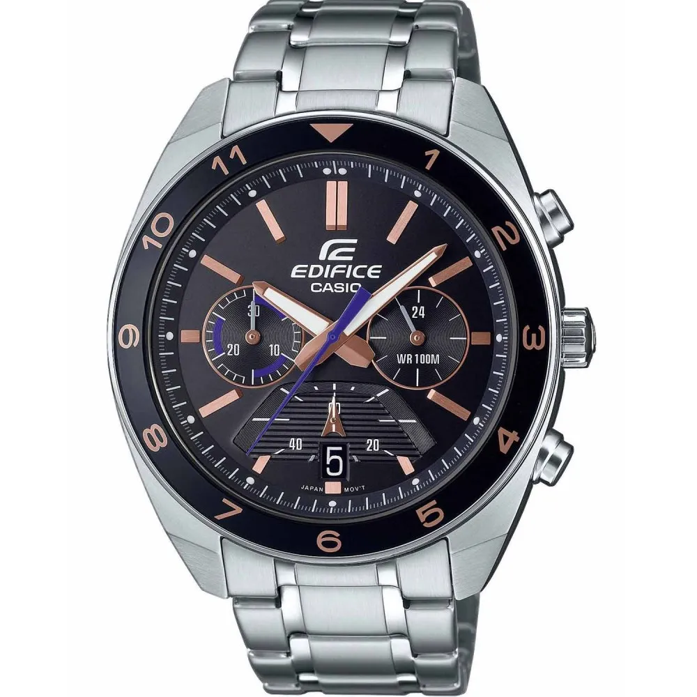 CASIO Edifice Chronograph Silver Stainless Steel Bracelet EFV-590D-1AVUEF-2
