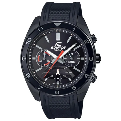 CASIO Edifice με Μαύρο Λουράκι από Καουτσούκ EFV-590PB-1AVUEF
