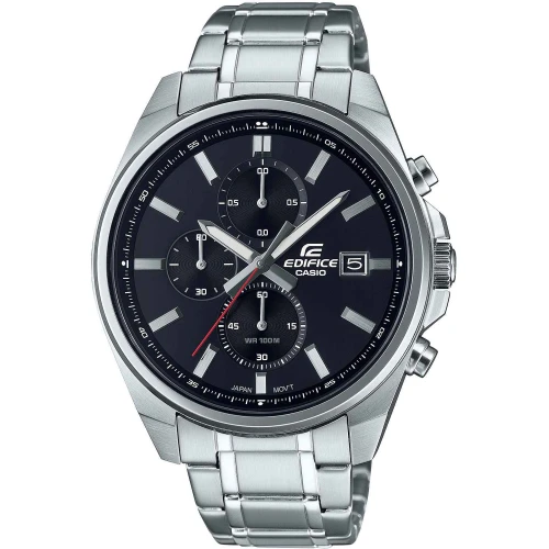 CASIO Edifice Χρονογράφος από ανοξείδωτο ατσάλι με μπρασελέ EFV-610D-1AVUEF