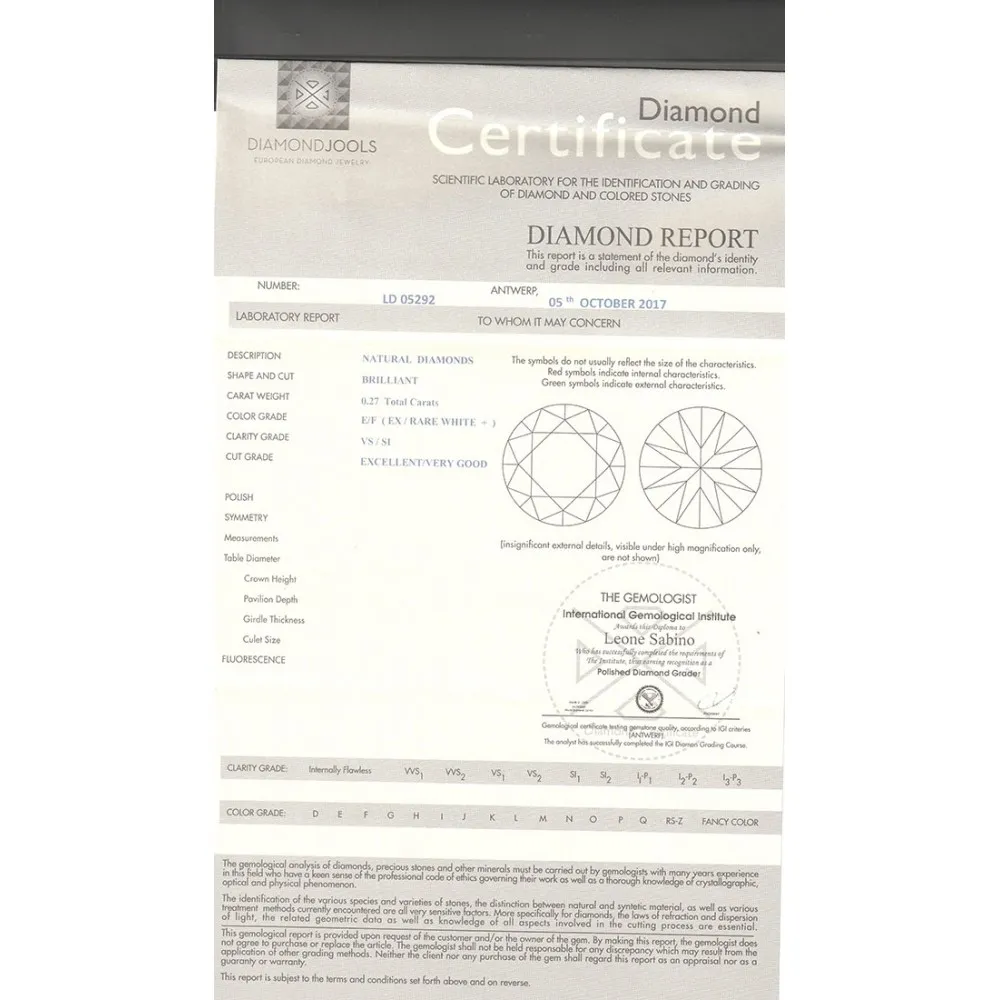 18K Μονόπετρο Δαxτυλίδι Αρραβώνων με Διαμάντι EM010