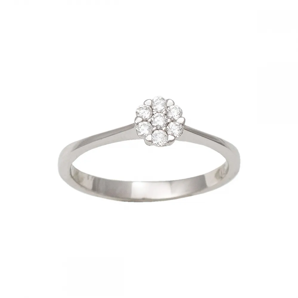 18K Μονόπετρο Δαxτυλίδι Αρραβώνων με Διαμάντι EM084