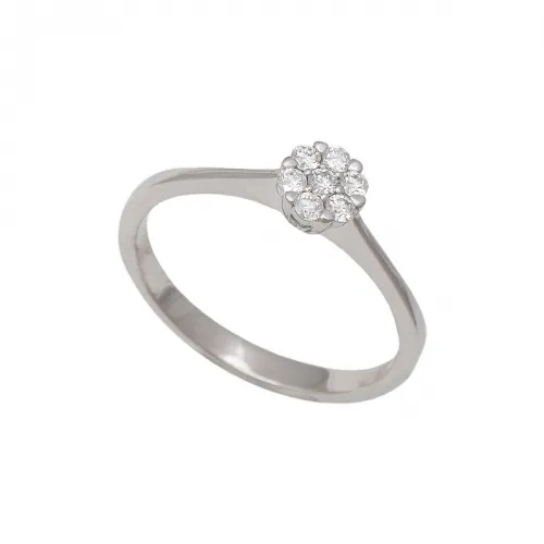 18K Μονόπετρο Δαxτυλίδι Αρραβώνων με Διαμάντι EM084