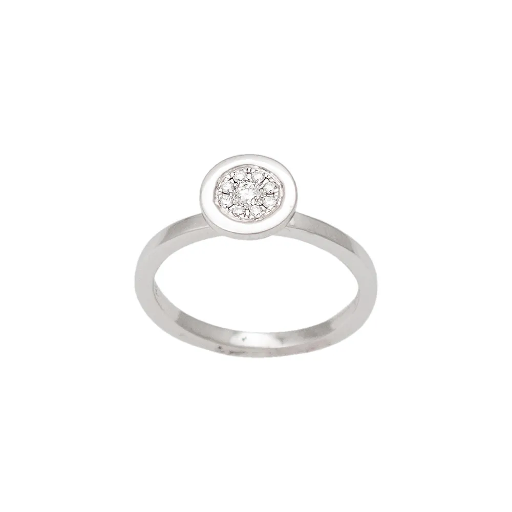 18K Μονόπετρο Δαxτυλίδι Αρραβώνων με Διαμάντι EM101