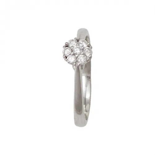 18K Μονόπετρο Invisible Δαxτυλίδι Αρραβώνων με Διαμάντι EM224