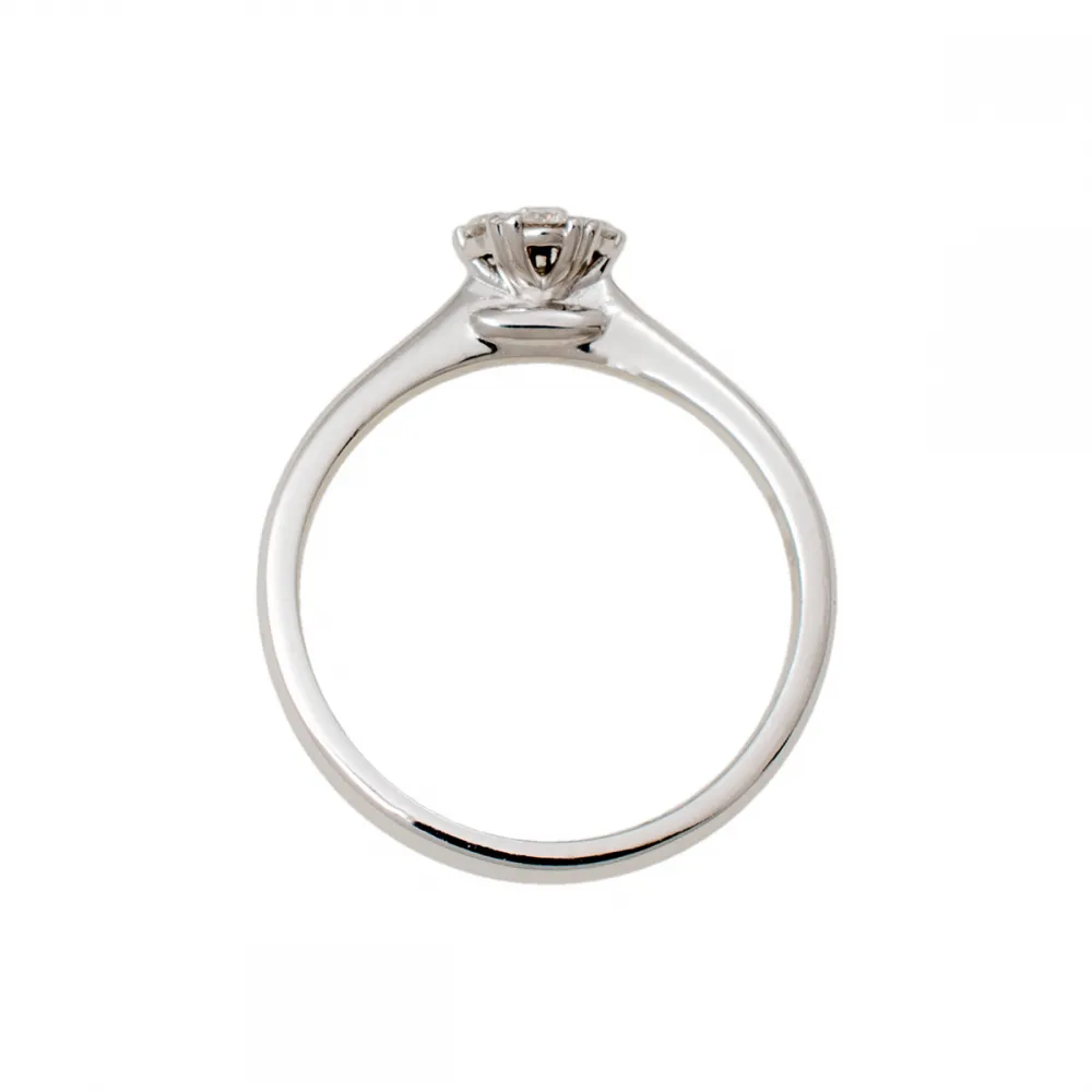 18K Μονόπετρο Invisible Δαxτυλίδι Αρραβώνων με Διαμάντι EM224