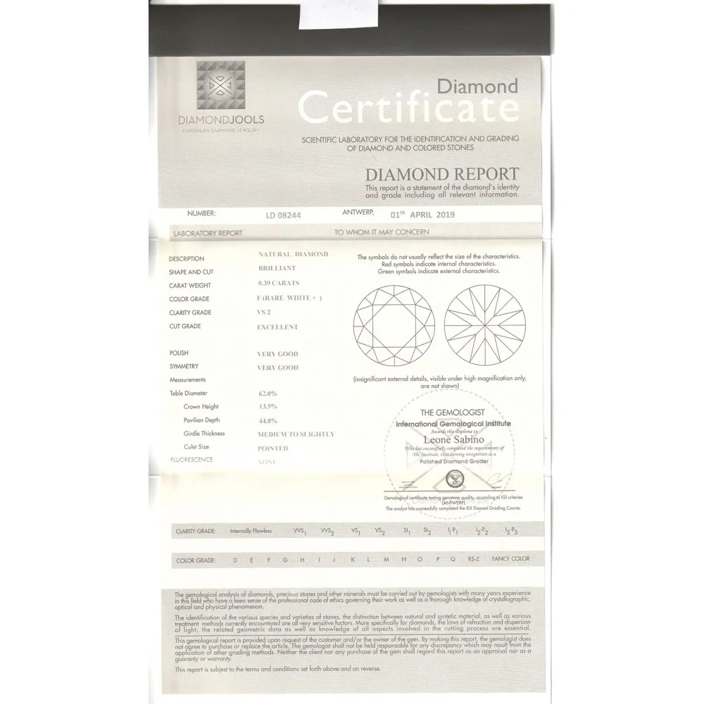 18K Λευκόχρυσο Μονόπετρο Δαxτυλίδι Αρραβώνων με Διαμάντι ENG021