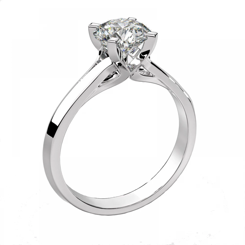 18K Μονόπετρο Δαxτυλίδι Αρραβώνων με Διαμάντι ENG05