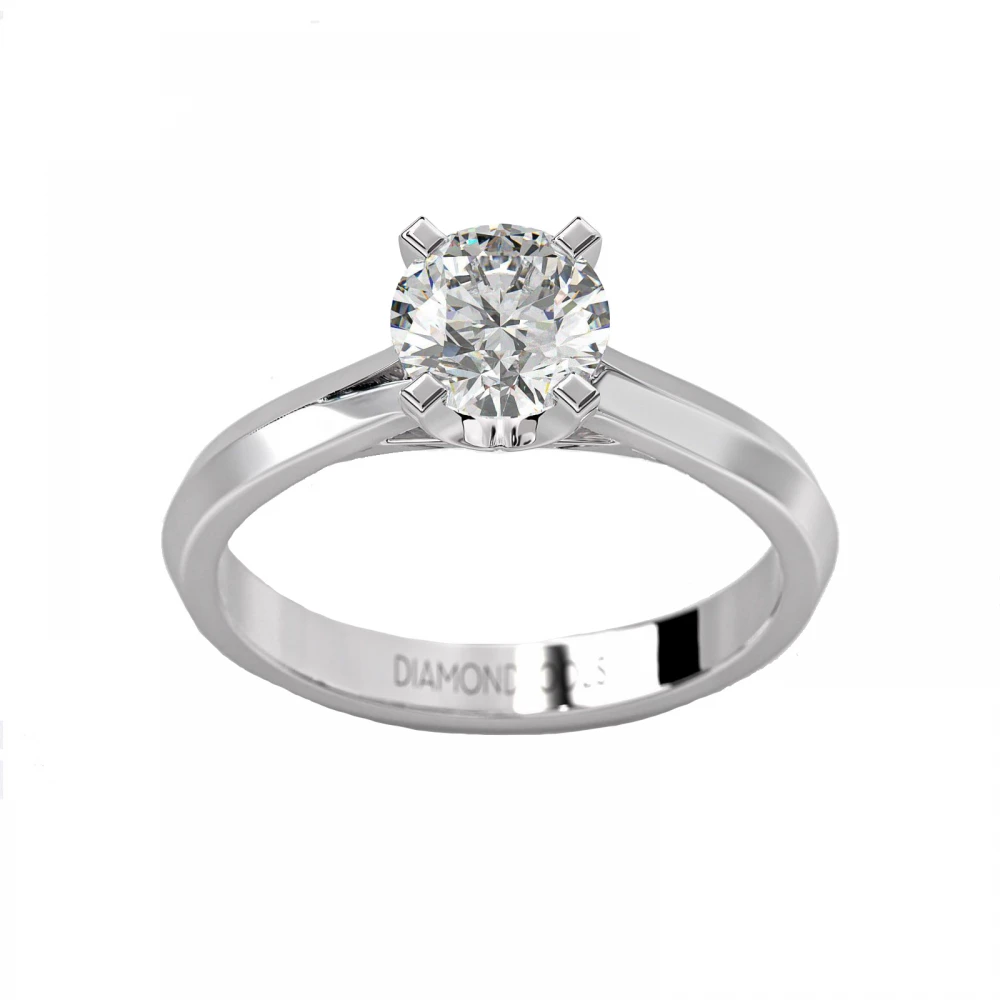 18K Μονόπετρο Δαxτυλίδι Αρραβώνων με Διαμάντι ENG05