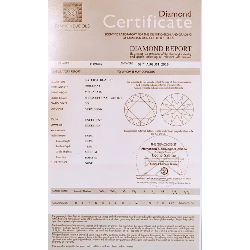 18K Λευκόχρυσο Μονόπετρο Δαxτυλίδι Αρραβώνων με Διαμάντι ENG07