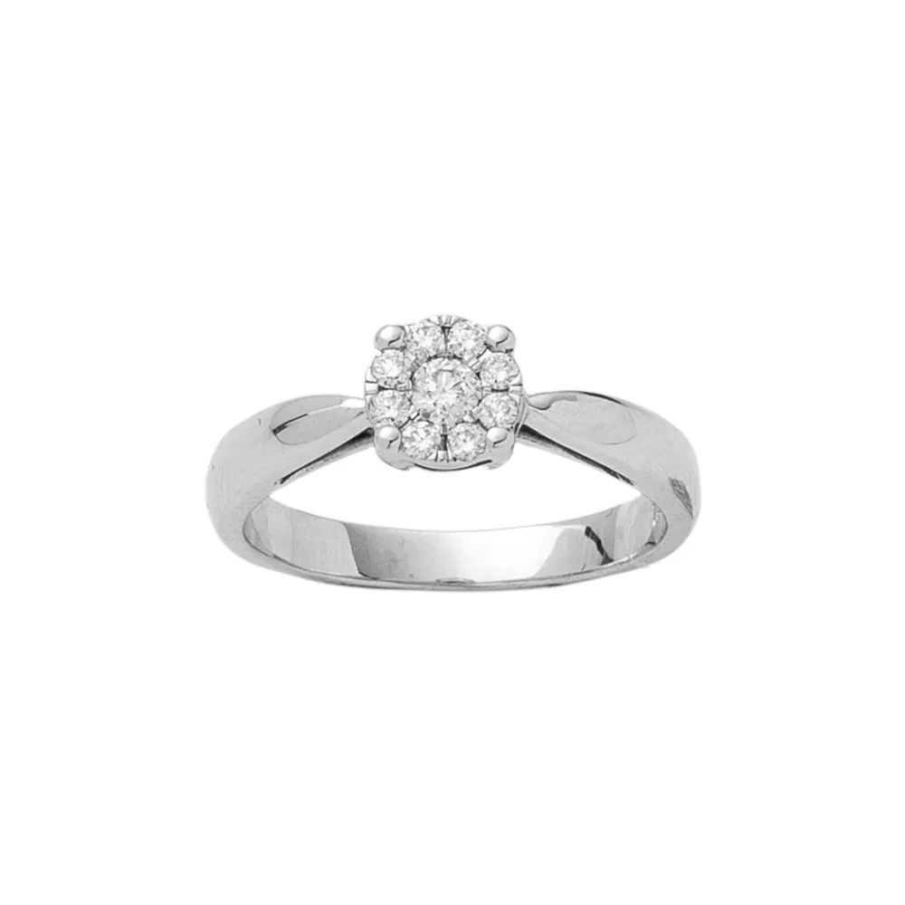 18K Μονόπετρο Δαxτυλίδι Αρραβώνων με Διαμάντι ENG089