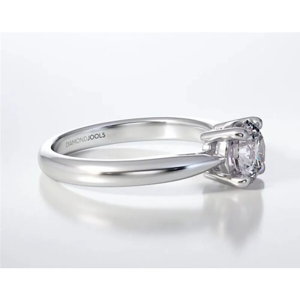 18K Μονόπετρο Δαxτυλίδι Αρραβώνων με Διαμάντι ENG089