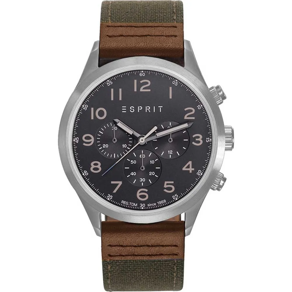 ESPRIT Brown Leather Chronograph ES109201001