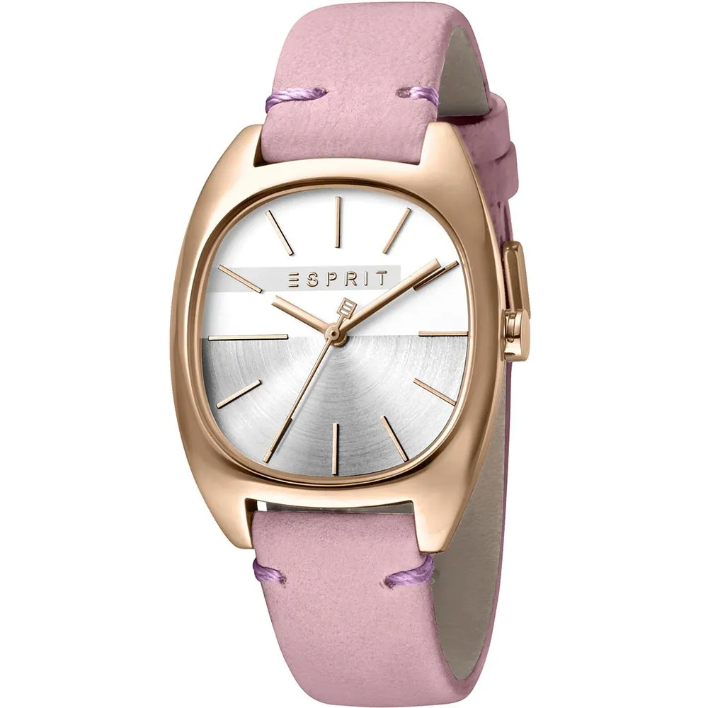 ESPRIT Infinity Rose Gold Pink Leather Strap ES1L038L0065