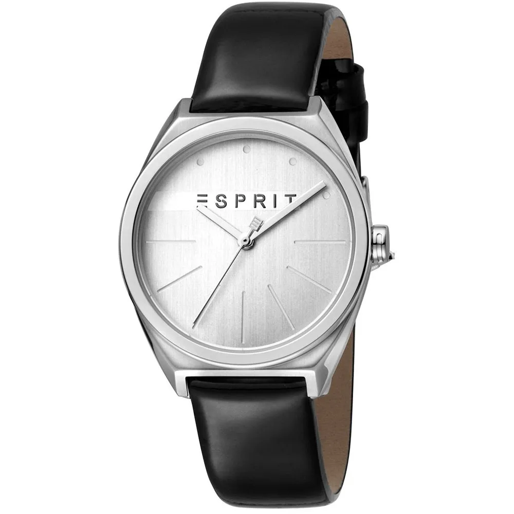 ESPRIT Slice Black Leather Strap ES1L056L0015