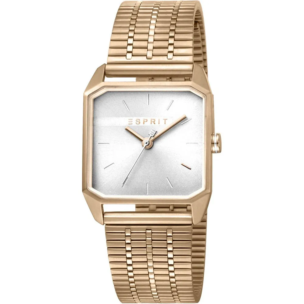 ESPRIT Cube Rose Gold Stainless Steel Bracelet ES1L071M0035