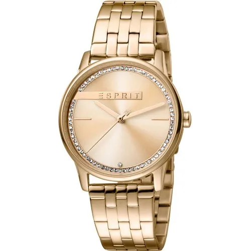 ESPRIT Rock Crystals Rose Gold Stainless Steel Bracelet ES1L082M0055