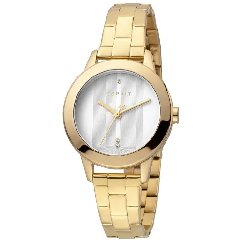 ESPRIT Tact Crystals Gold Stainless Steel Bracelet ES1L105M0275