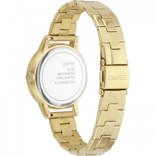 ESPRIT Tact Crystals Gold Stainless Steel Bracelet ES1L105M0275