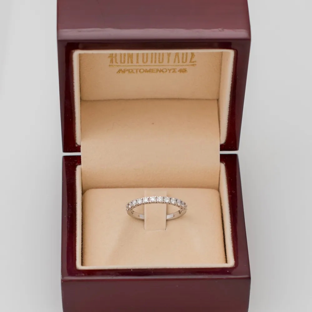 18K Μονόπετρο Δαxτυλίδι Αρραβώνων με Διαμάντια ETH05