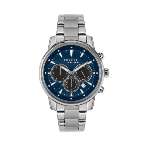 BREIL Caliber Χρονογράφος με Ασημί Μπρασελέ από Ανοξείδωτο Ατσάλι EW0728