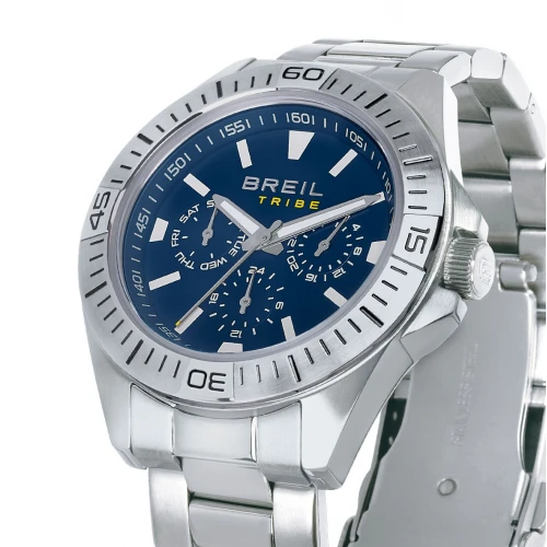 BREIL Offbeat Multifunction με Ασημί Μπρασελέ από Ανοξείδωτο Ατσάλι EW0765