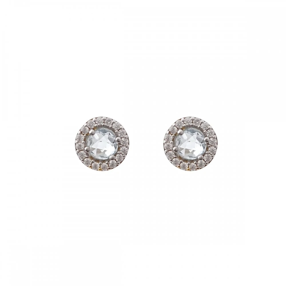 14K Χρυσά Σκουλαρίκια με Ζιργκόν SK5011O