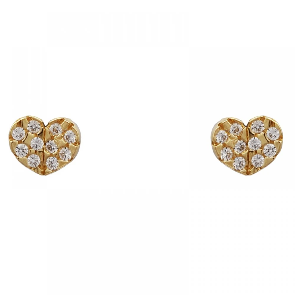 14K Χρυσά Σκουλαρίκια με Ζιργκόν SK5039O