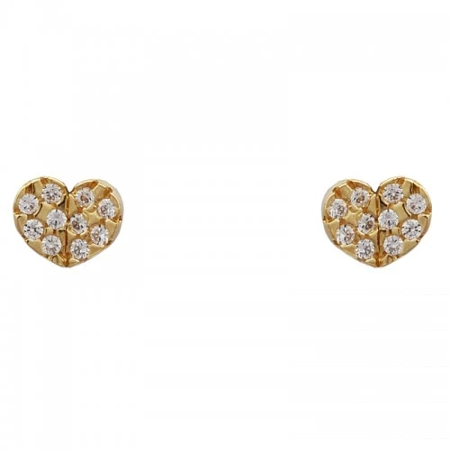 14K Χρυσά Σκουλαρίκια με Ζιργκόν SK5039O