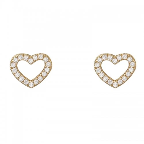 14K Χρυσά Σκουλαρίκια με Ζιργκόν SK5040O