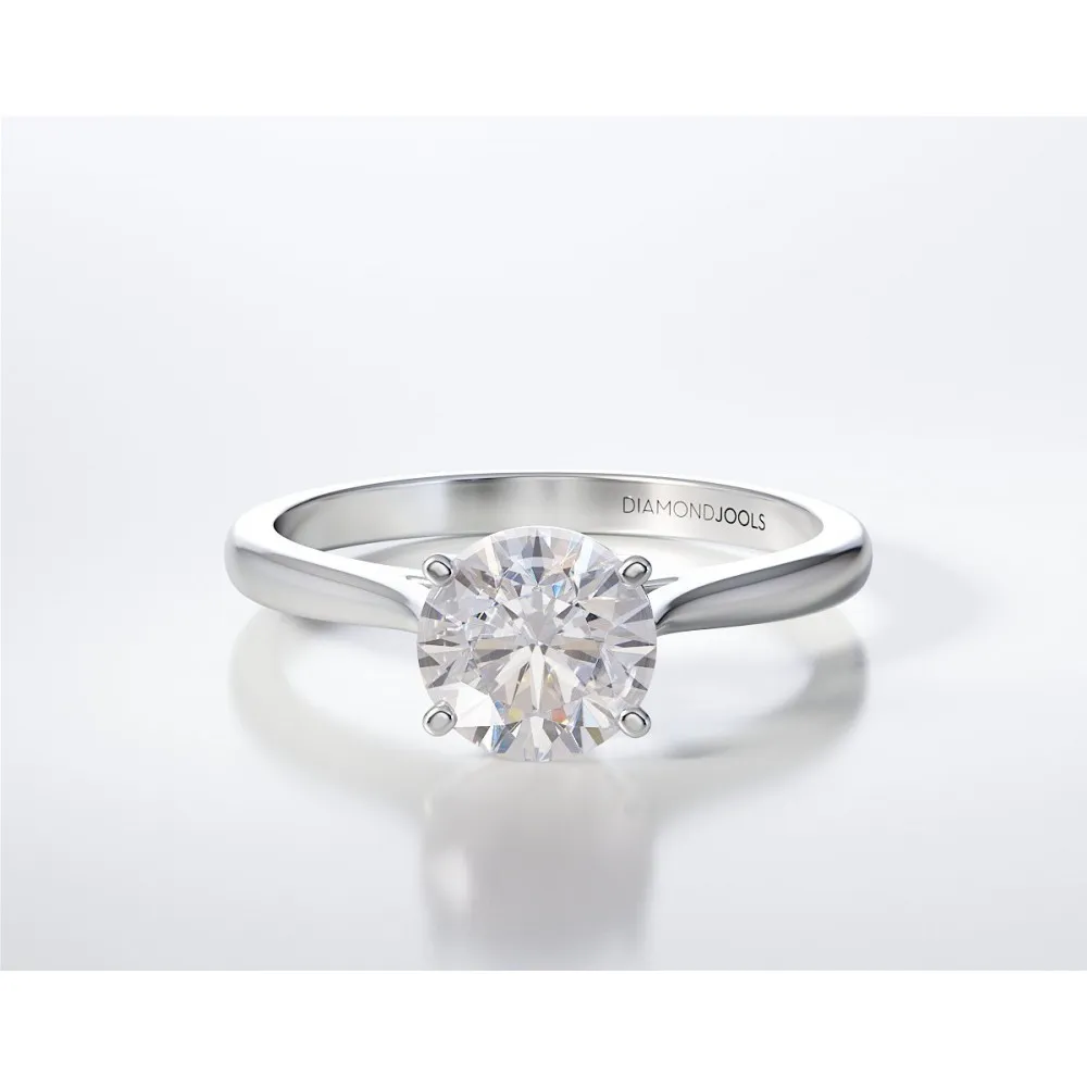 18K Μονόπετρο Δαxτυλίδι Αρραβώνων με Διαμάντι LR271