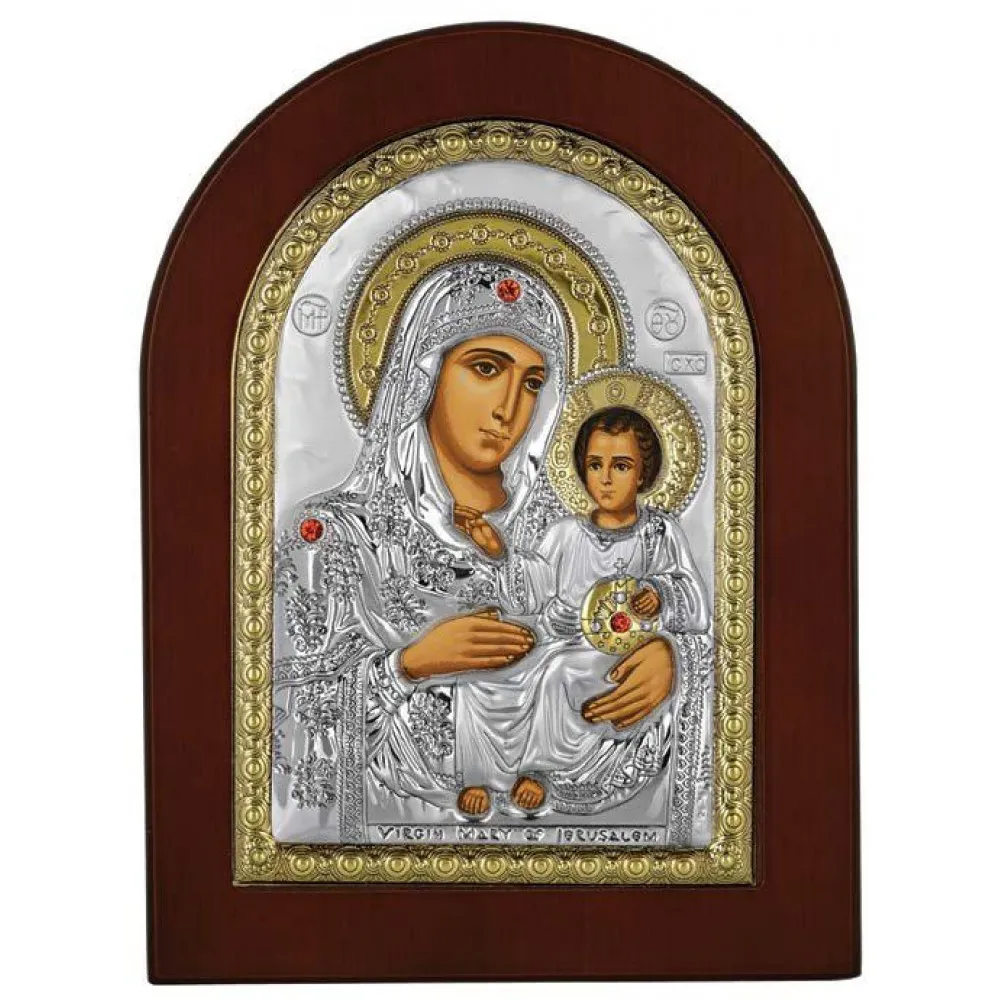 Θρησκευτική Εικόνα Ασημί Πλαίσιο ΠΑΝΑΓΙΑ ΤΗΣ ΒΗΘΛΕΕΜ  MA/E1109VX