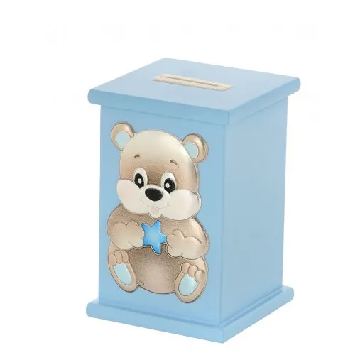 PRINCELINO Piggy Ξύλινο Αρκουδάκι Τράπεζα Μουσικό Κουτί για Παιδιά MA/MB133CR