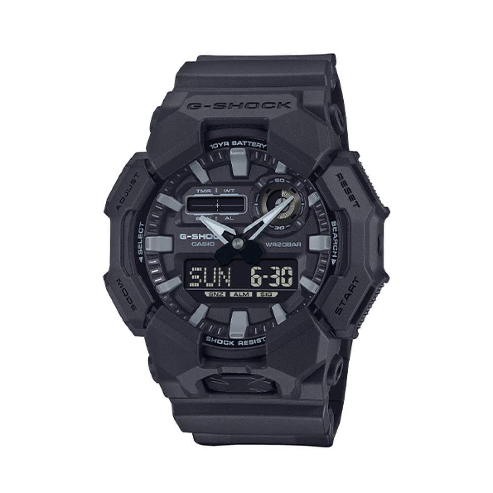 CASIO G-Shock Μαύρο με λουράκι από καουτσούk GA-010-1A1ER